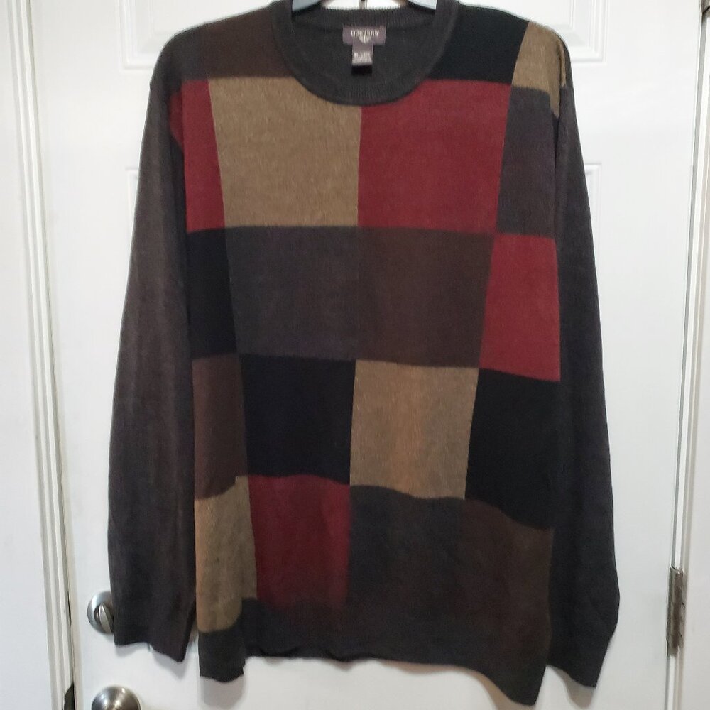 Dockers Color Block Crewneck Sweater size 3XLT